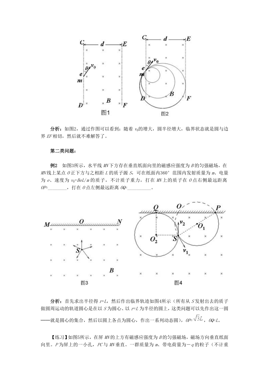 带电粒子在有界磁场中运动超经典.doc_第2页