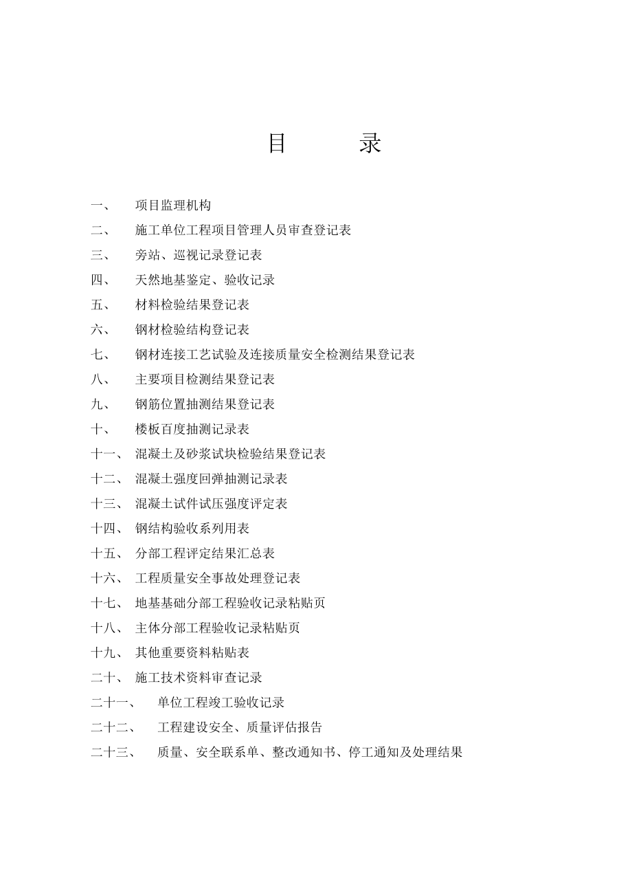 工程建设质量安全监理管理手册表格.doc_第3页