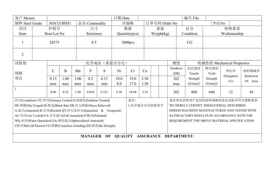 不锈钢材质证明书.doc_第2页