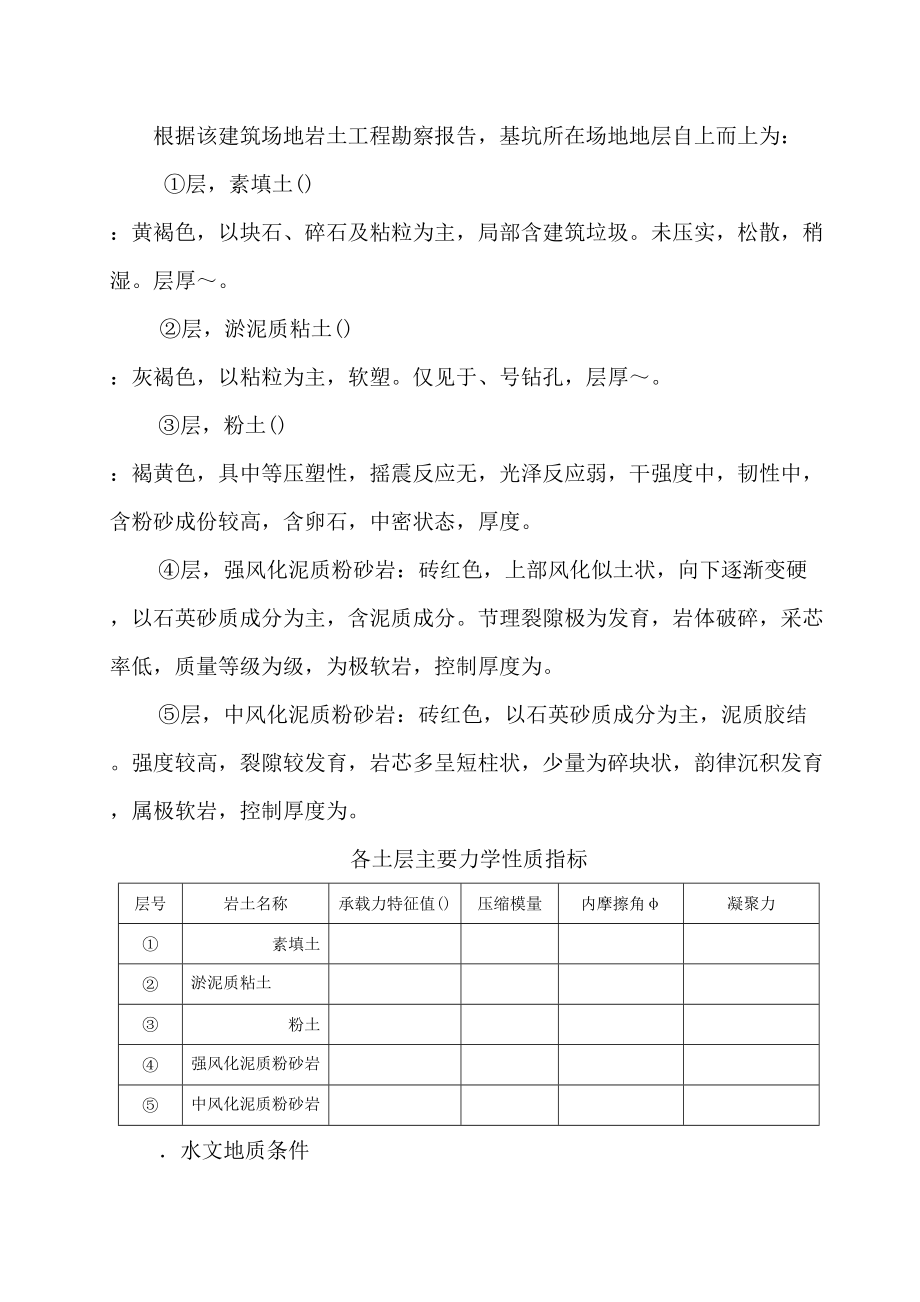 基坑支护施工组织设计方案(工程科).doc_第2页