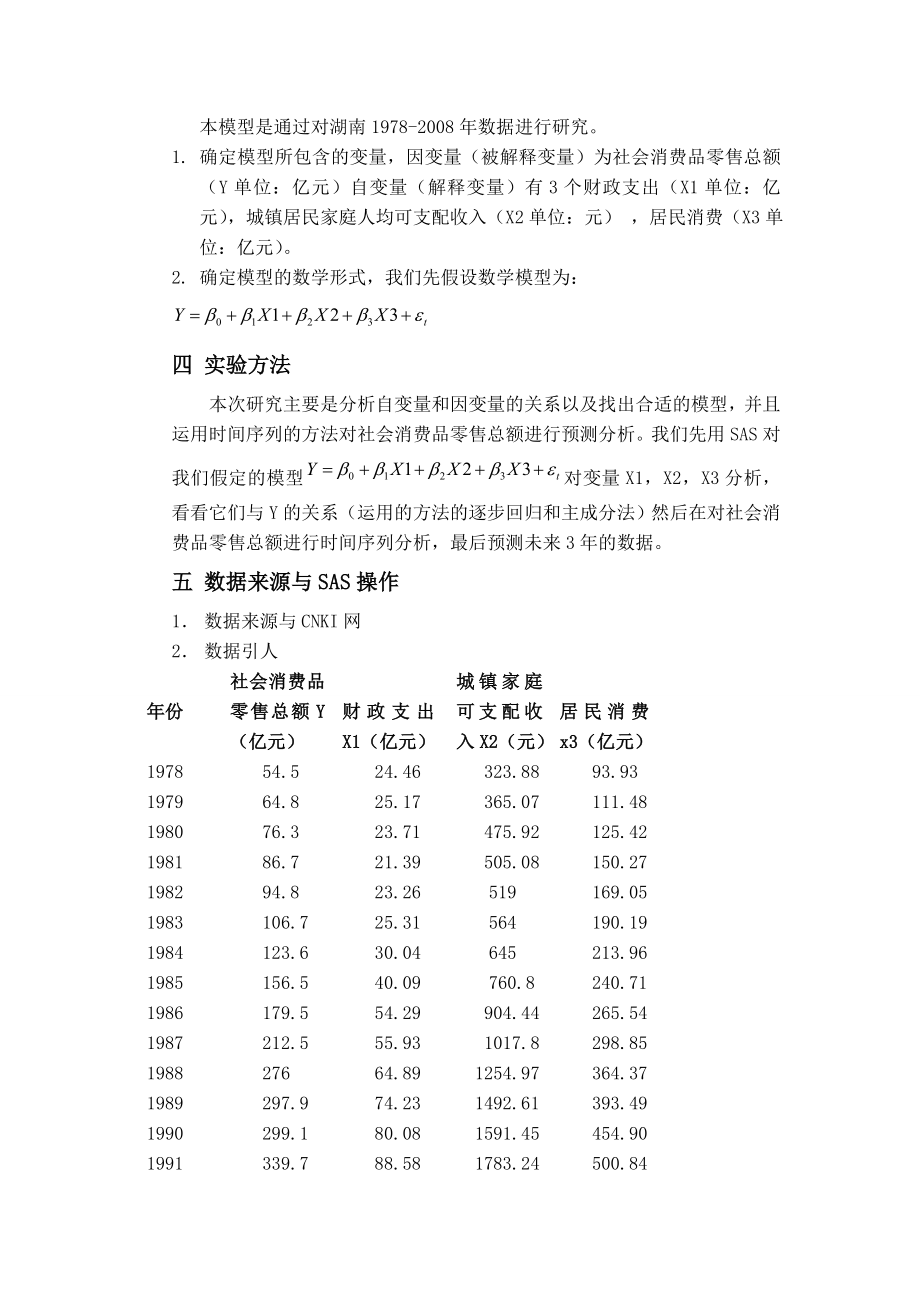 社会消费品零售总额的SAS报告分析.doc_第2页