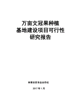 文冠果种植基地建设项目可行性研究报告(有全套附表).doc