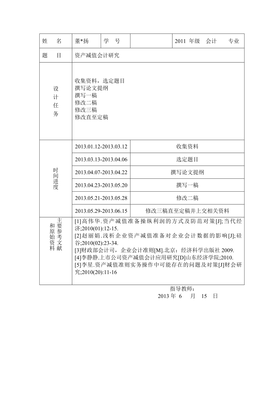 资产减值会计研究毕业论文(设计).doc_第2页