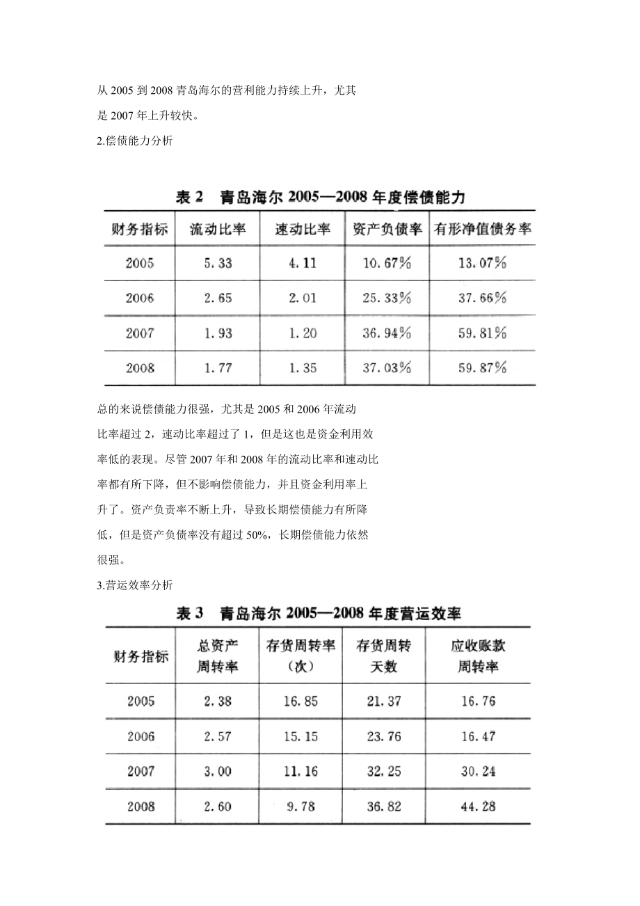 上市公司财务报表分析综合案例———青岛海尔股份有限公司财务报表分析.doc_第2页