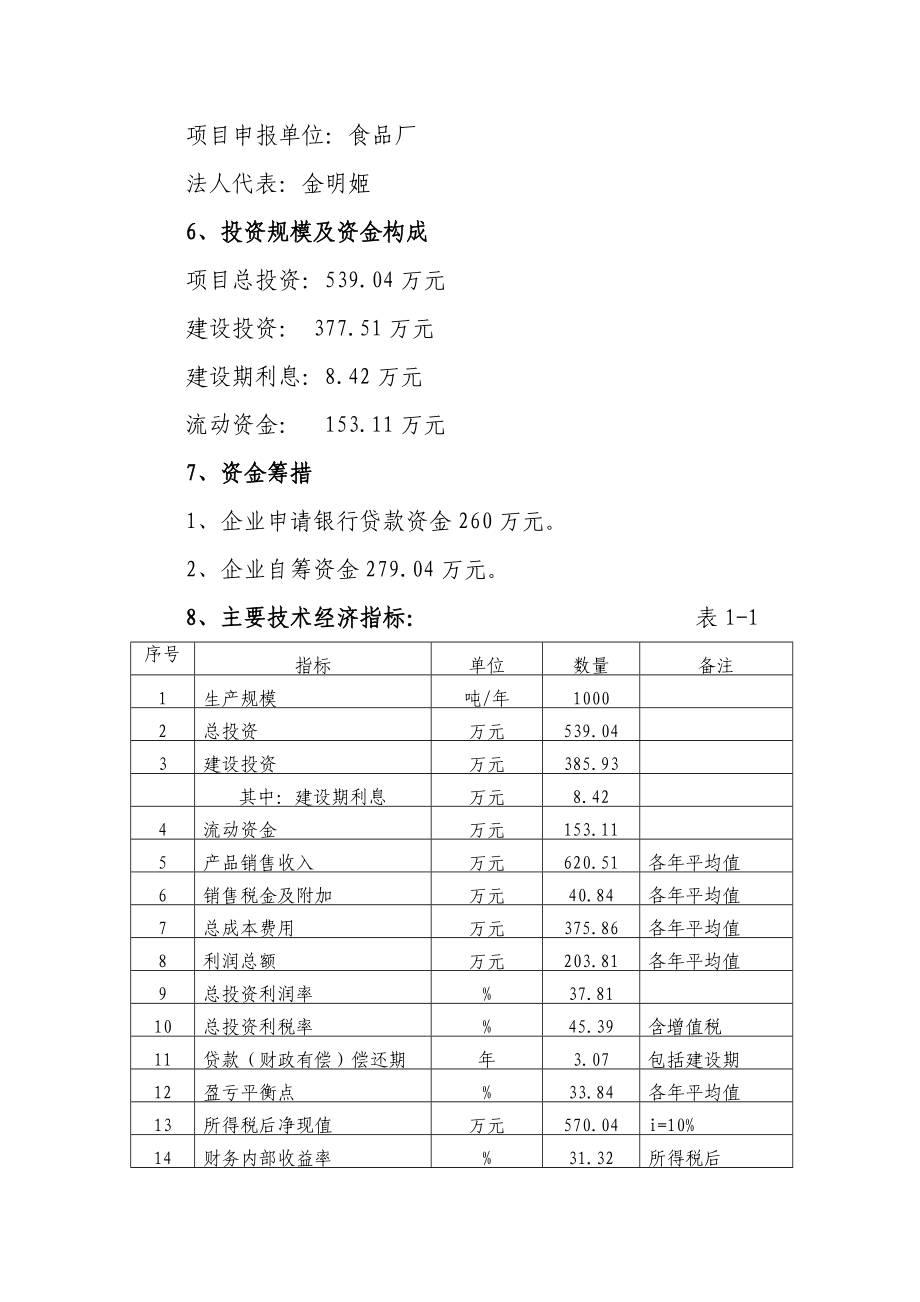 吉林省产1000吨朝鲜族大酱扩建项目可行性研究报告（大豆深加工项目） .doc_第2页