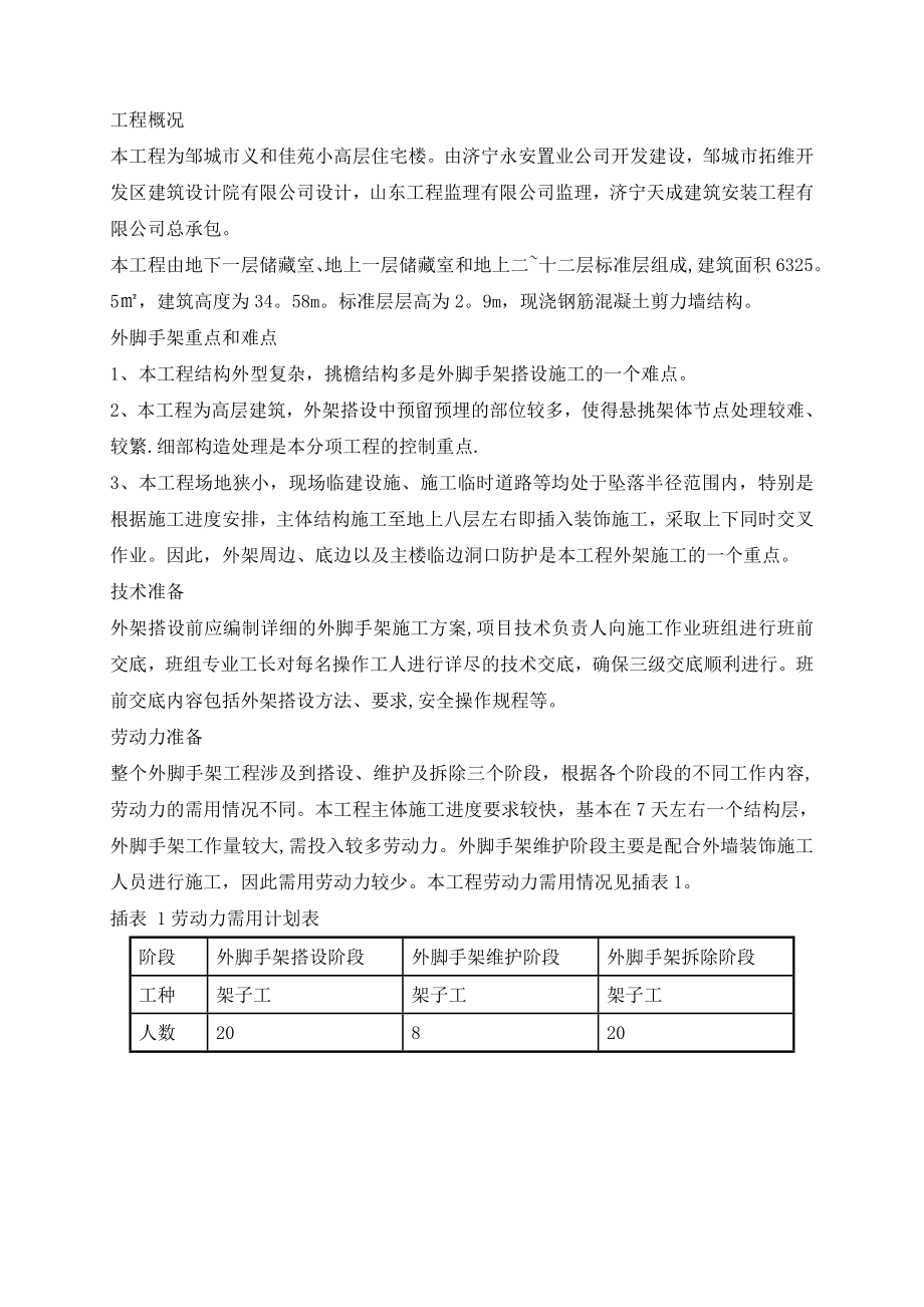 悬挑外脚手架施工方案(槽钢).doc_第3页