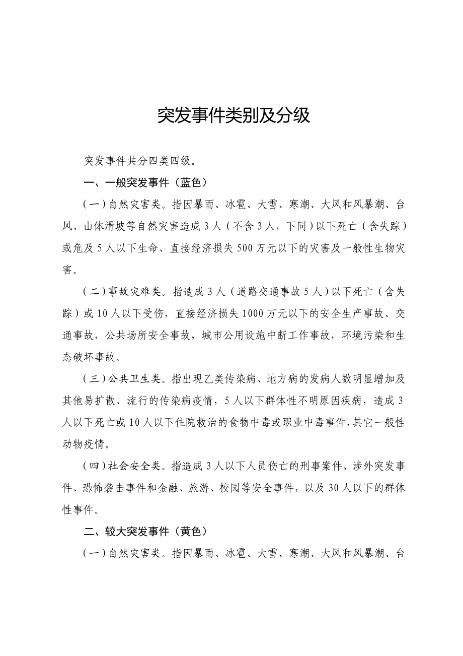 突发事件类别及分级.doc_第1页