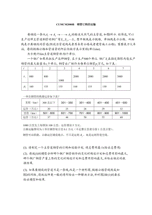 CUMCM2000B钢管订购的运输.doc