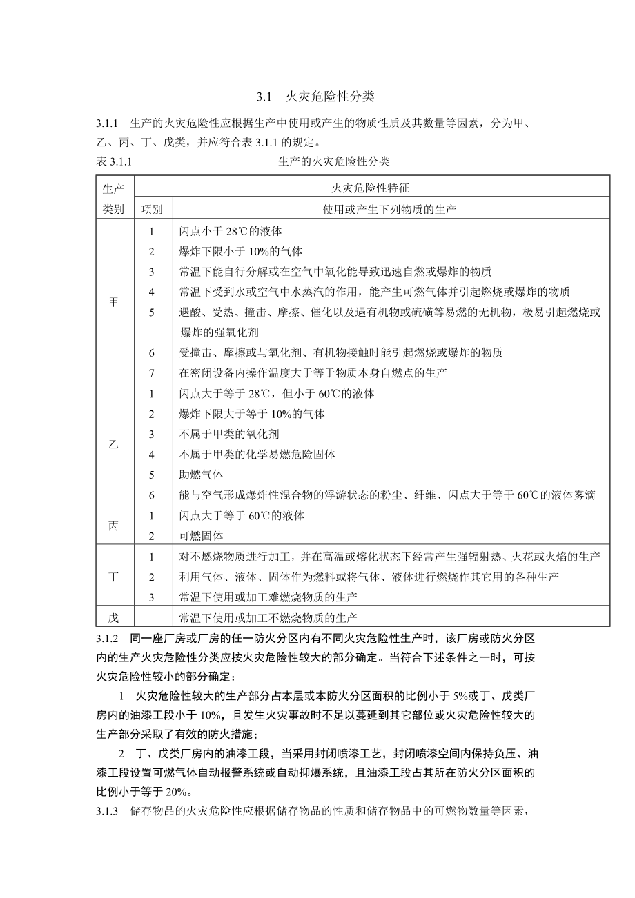 生产和储存物品的火灾危险性分类.doc_第1页