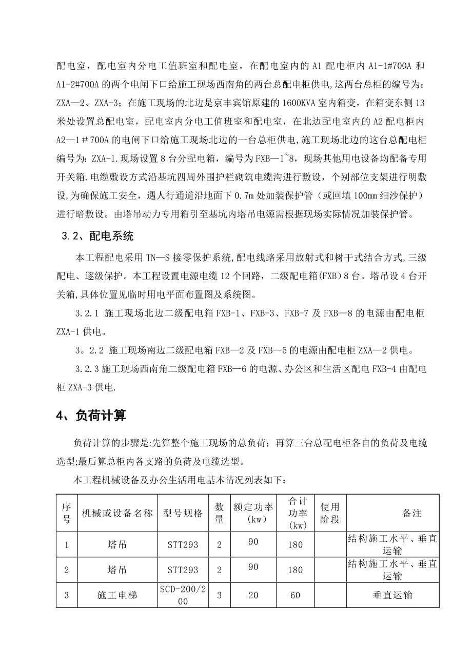 总后京丰宾馆工程临电施工方案(定稿).doc_第3页