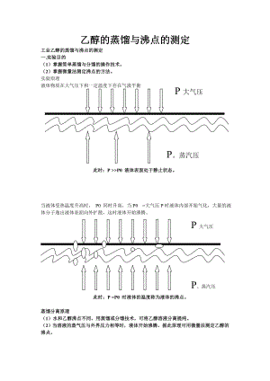 乙醇的蒸馏与沸点的测定实验方案.doc