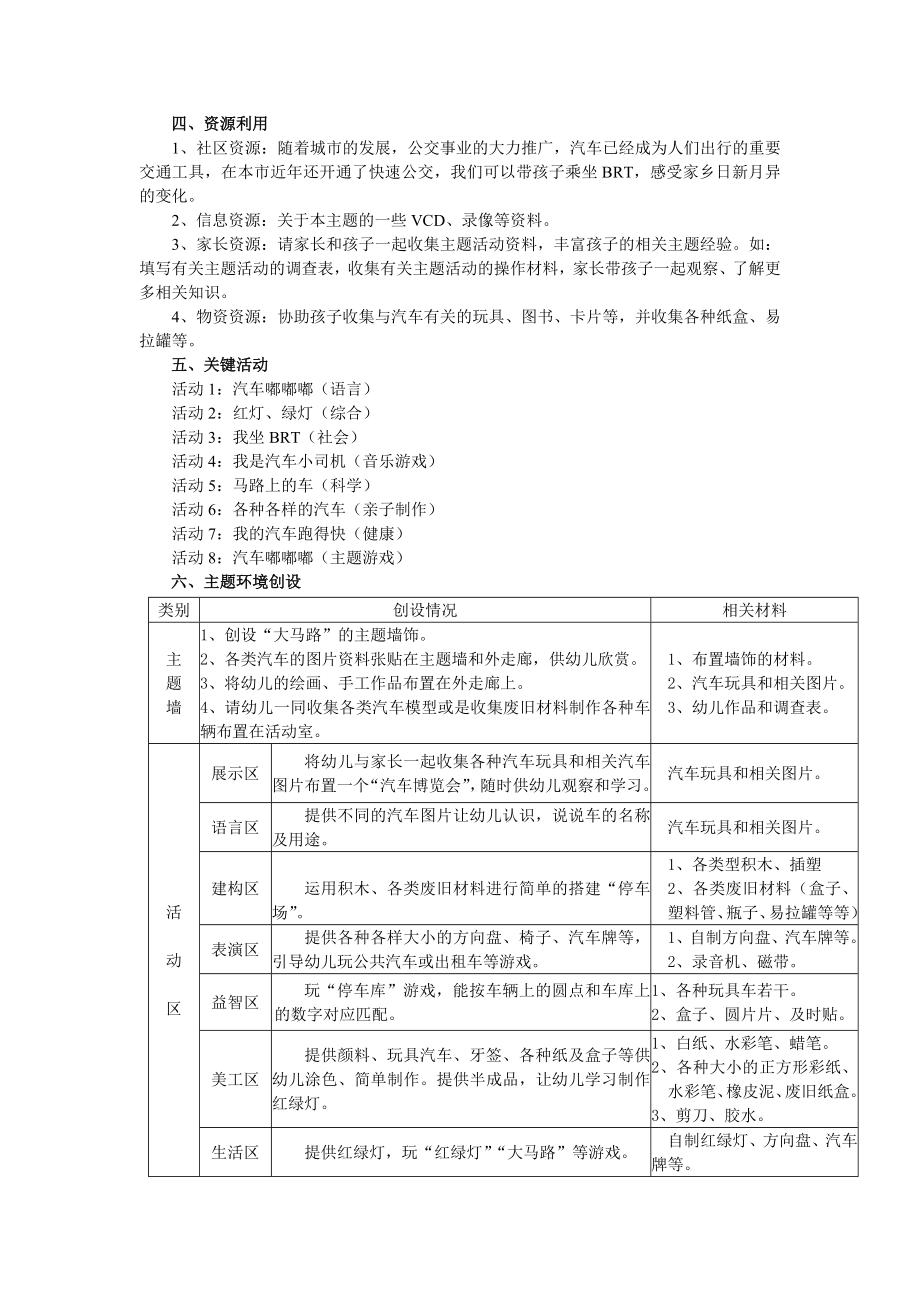 小班主题活动汽车嘟嘟嘟.doc_第3页