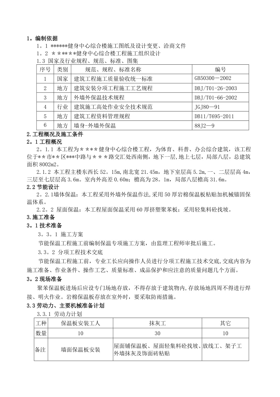 外墙憎水岩棉保温板施工方案.doc_第2页