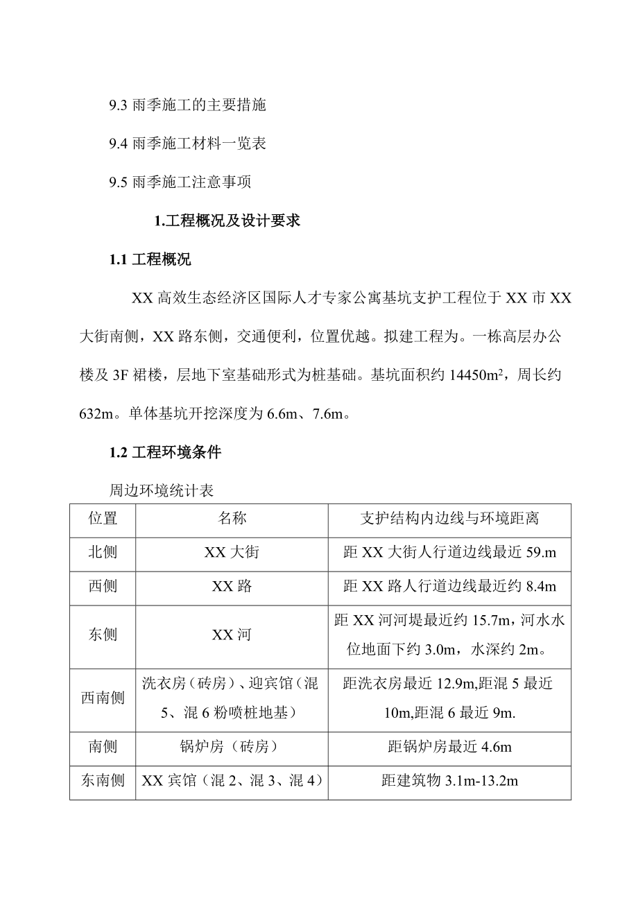 建筑行业基坑支护结构及基坑开挖降水施工方案作业方案.docx_第3页