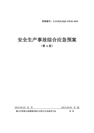 安全生产事故综合应急预案公司(加气站).doc