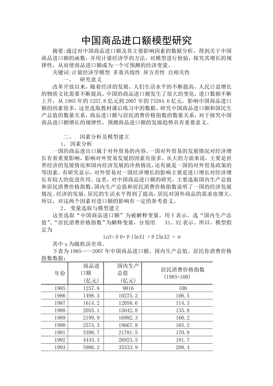 中国商品进口额模型研究.doc_第1页