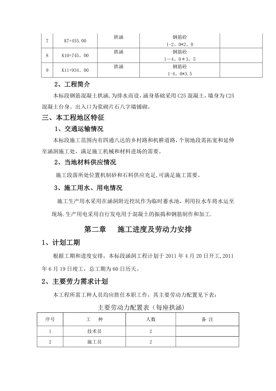 拱涵工程施工方案全解.doc_第2页