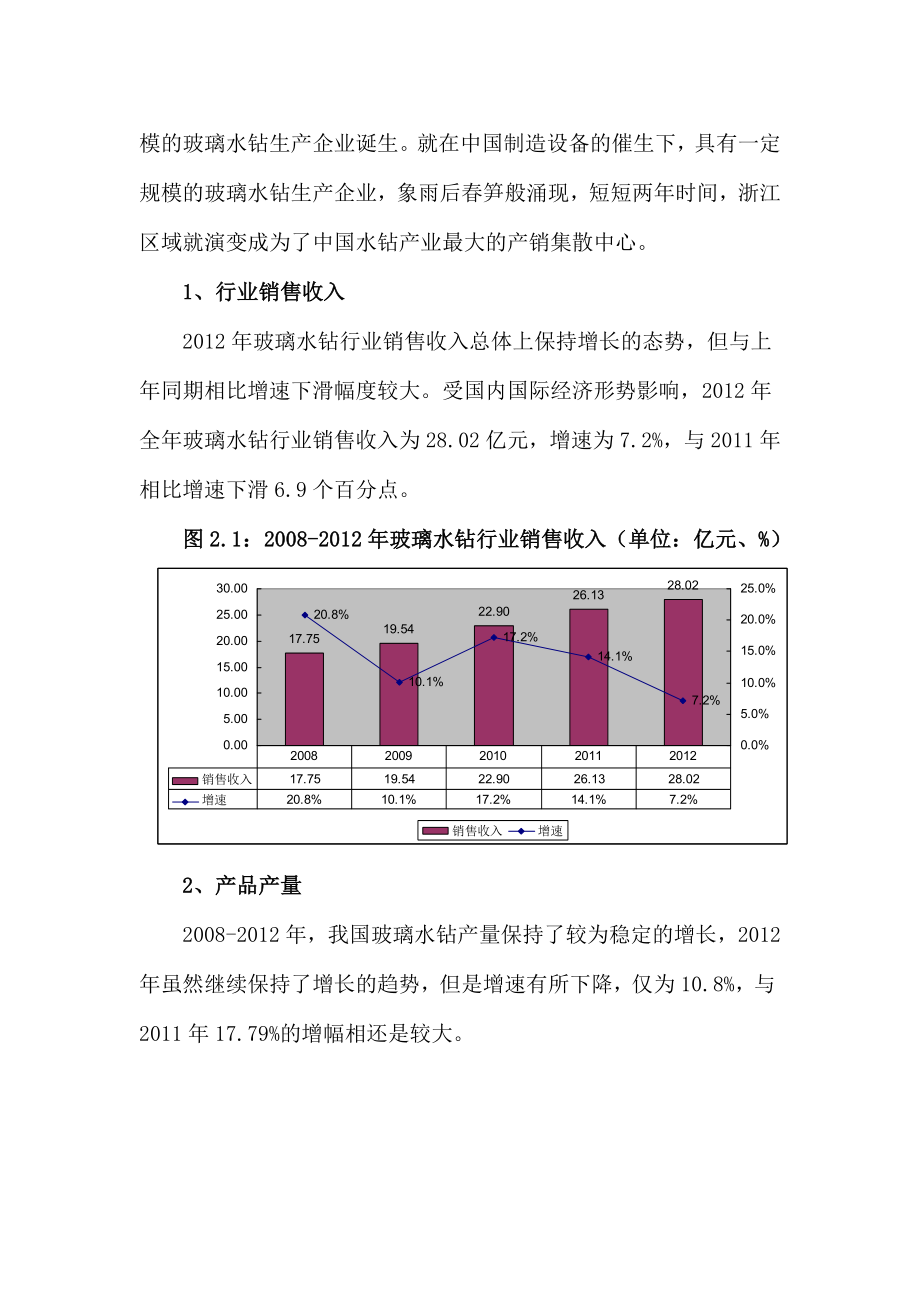 玻璃水钻行业需求分析及生产工艺流程分析及生产工艺流程.doc_第3页