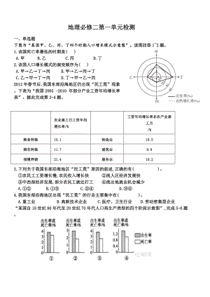 地理必修二第一单元测试.doc