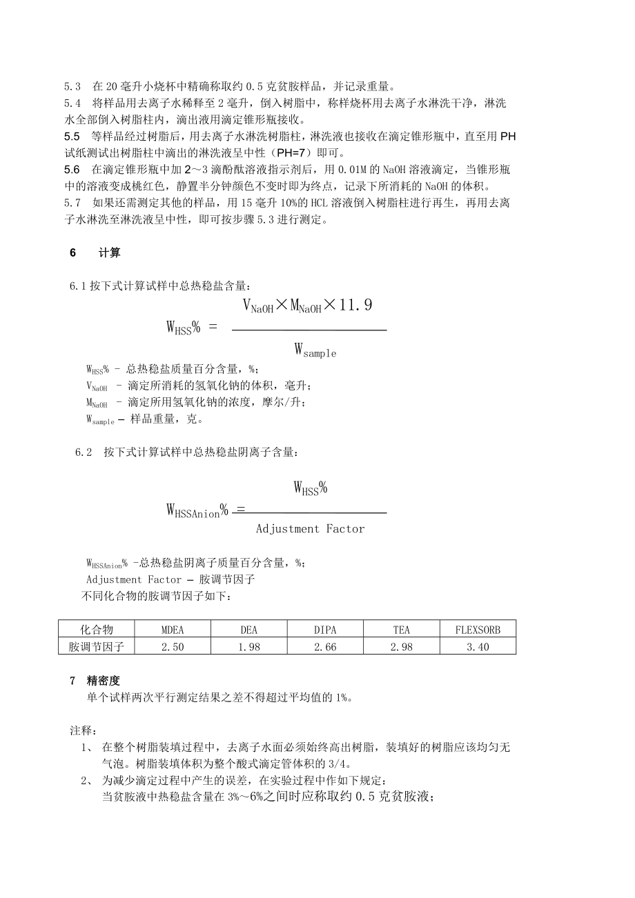 QJ044烷基醇胺脱硫系统中总热稳盐含量的测定.doc_第2页