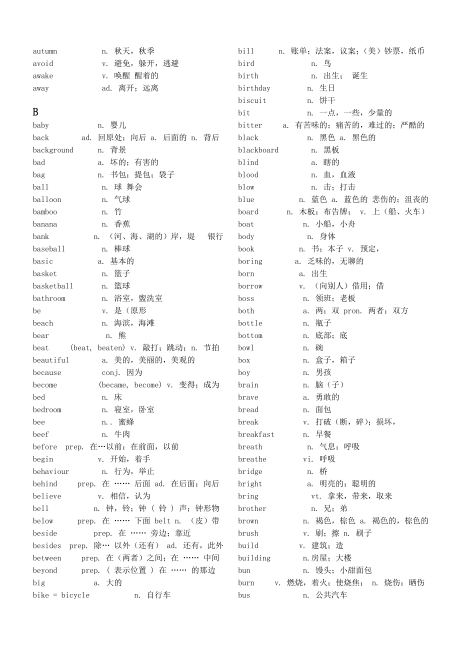 最新中考英语必背单词精心整理.doc_第2页