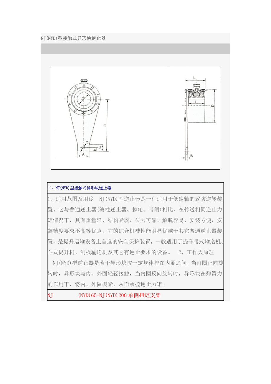 NJ(NYD)型接触式异形块逆止器.doc_第1页