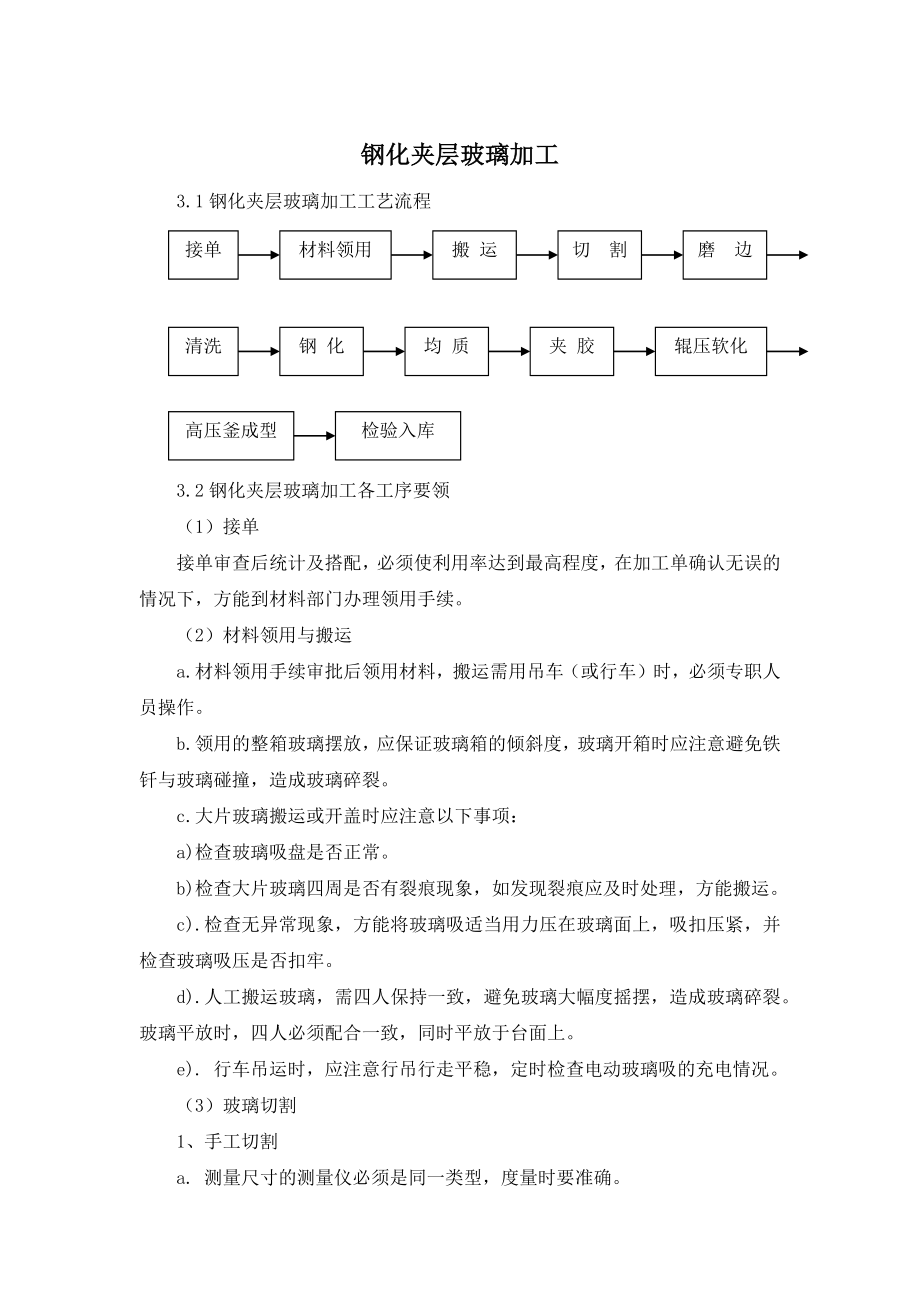 钢化夹层玻璃加工工艺.doc_第1页