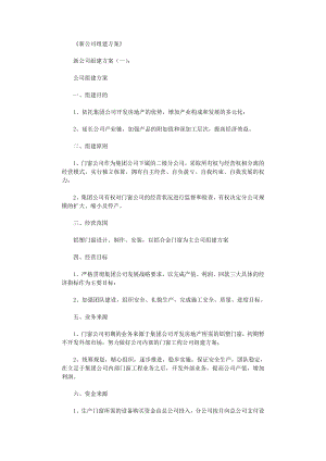 新公司组建方案15则.doc