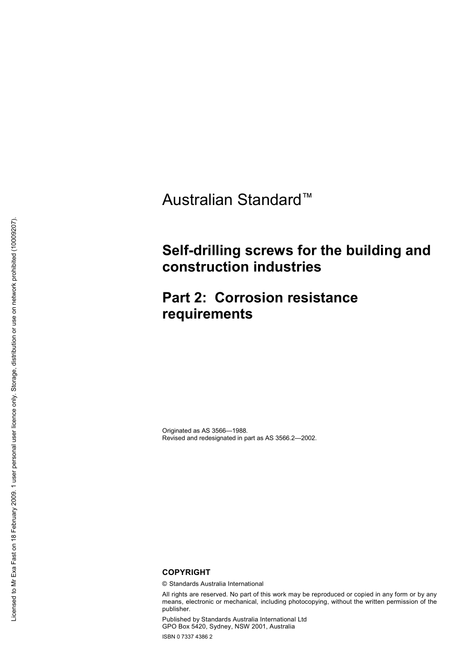 【AS澳大利亚标准】AS 3566.22002 Selfdrilling screws for the building and construction industries Part 2 Corrosion resistance requirements.doc_第3页