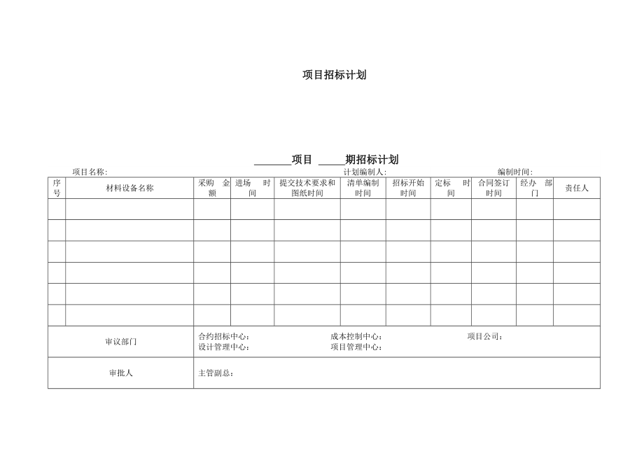 招投标用表格模板.doc_第1页