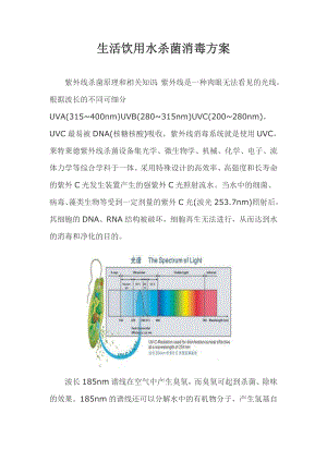 生活饮用水杀菌消毒方案.doc