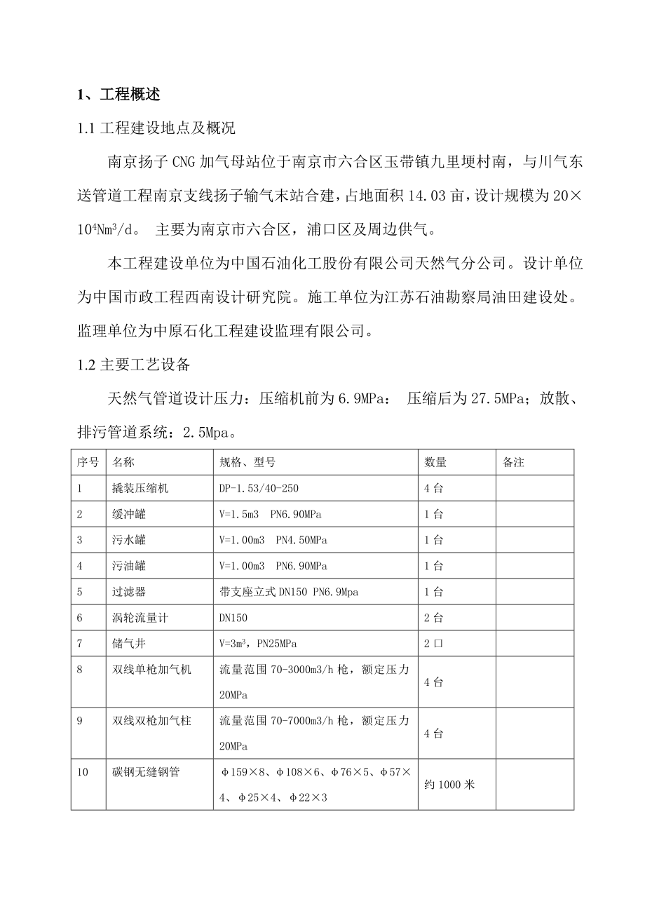 管道工程扬子CNG加气母站试压、吹扫方案（高压管道试压37页） .doc_第3页