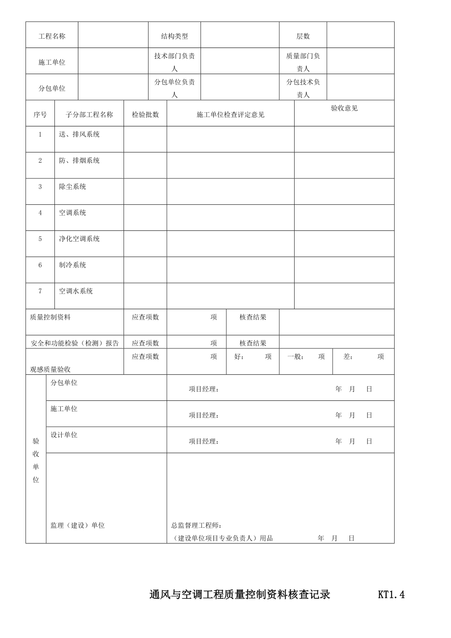 江苏暖通工程竣工验收表格.doc_第3页