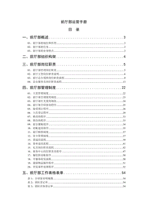 好丽登国际商务酒店前厅部运营手册.doc