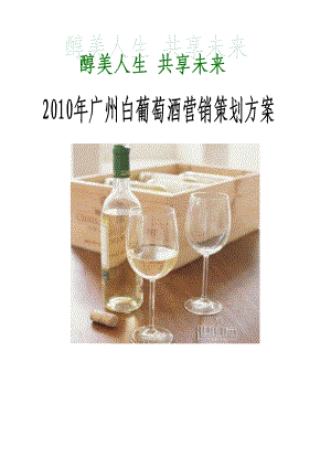 广州白葡萄酒营销策划方案1.doc