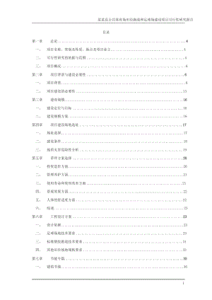 某足球场可行性研究报告.docx