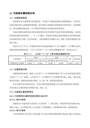 环境影响评价报告公示：MW背压机热电联集中供热污染物排放总量控制分析环评报告.doc