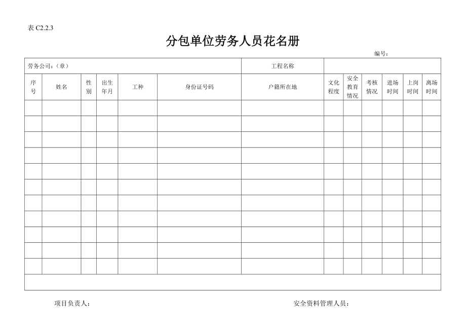 施工单位新安全资料表格全套.doc_第3页