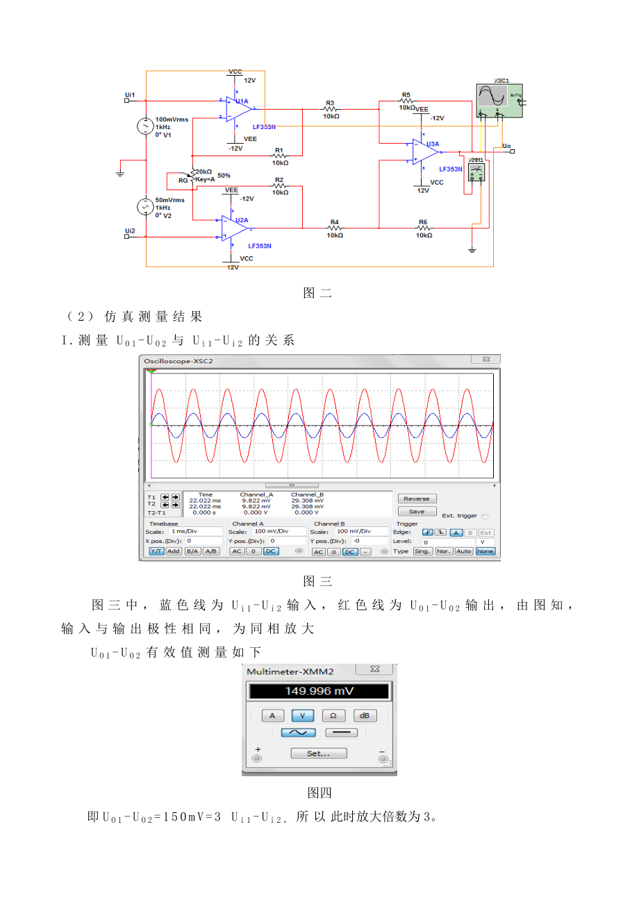 运放仪表放大器电压传输特性报告.doc_第3页