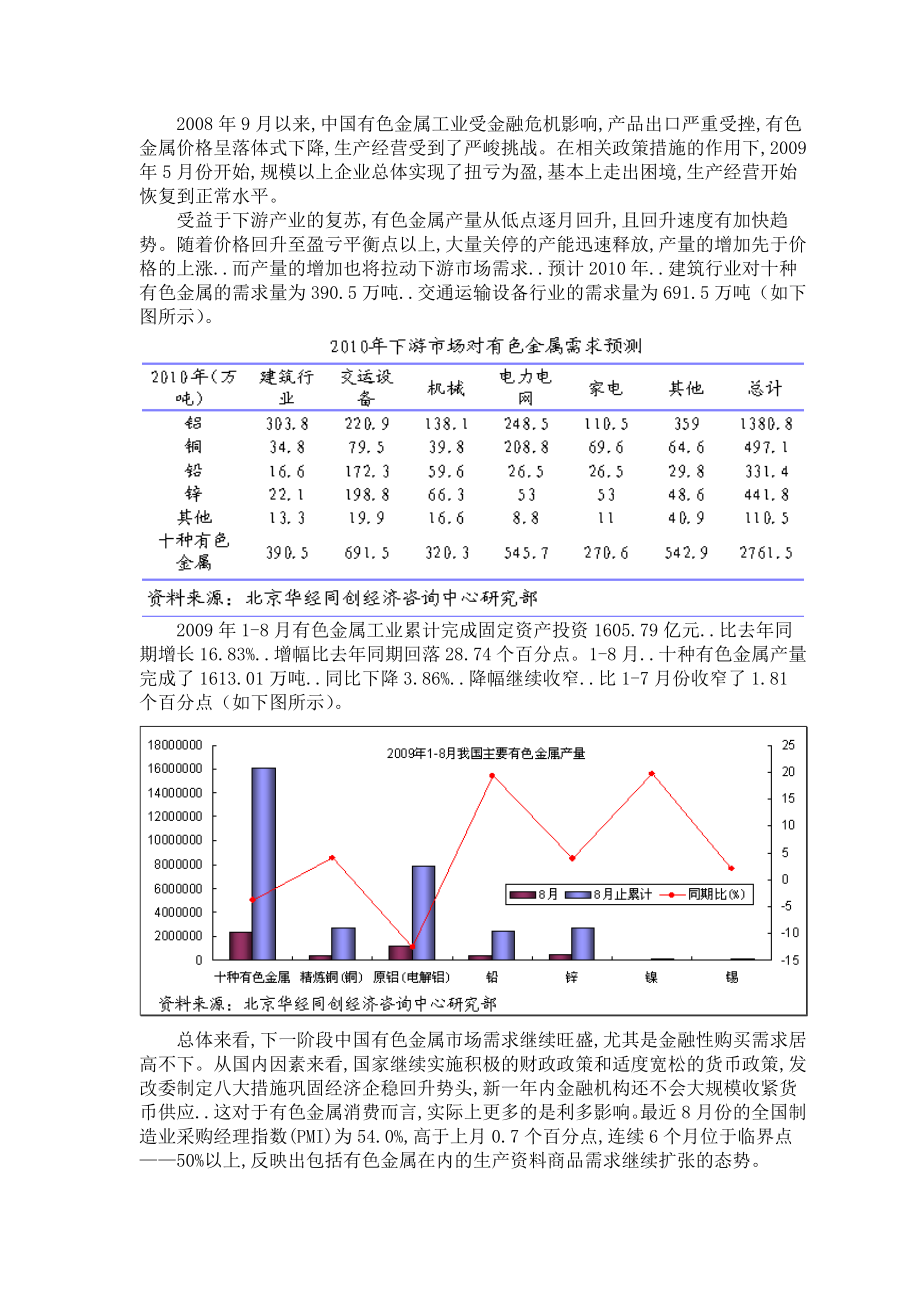 国内外有色金属开采动向及下游市场发展预测.doc_第2页