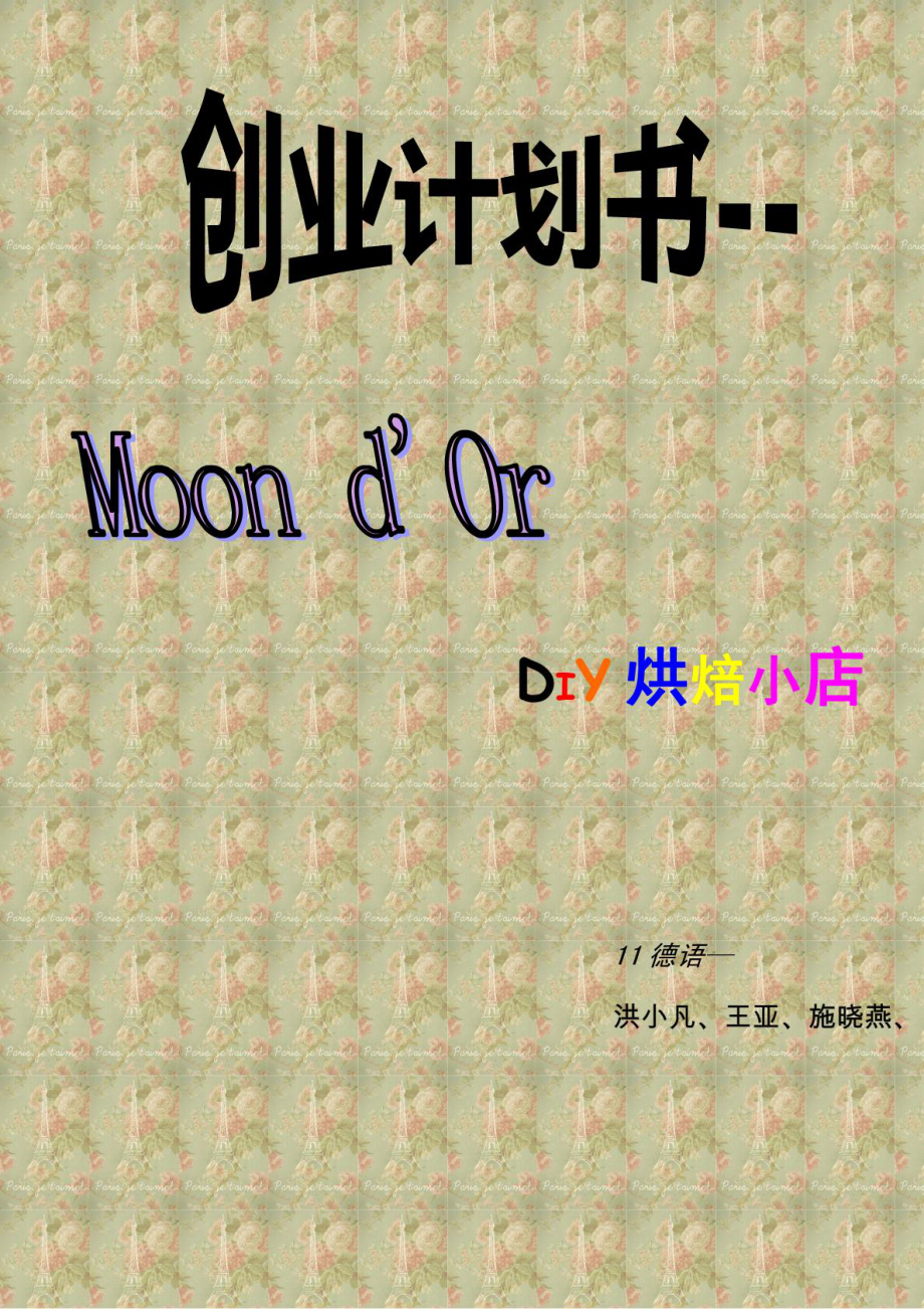 [指南]创业规划书DIY烘焙小店.doc_第2页