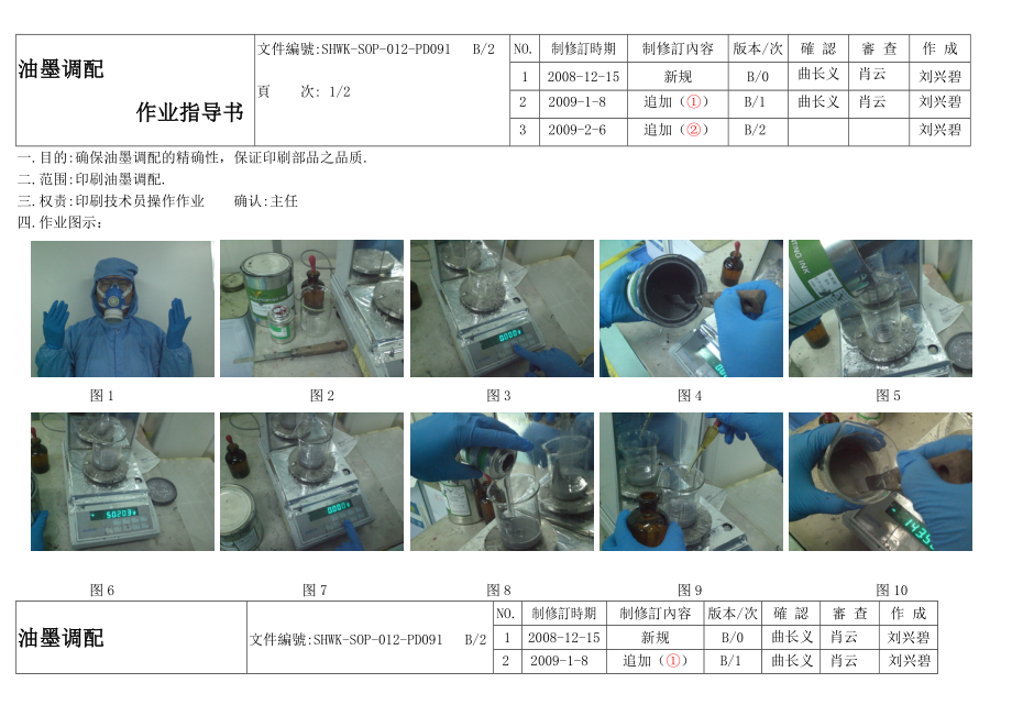 PD091调油墨作业指导书.doc_第1页