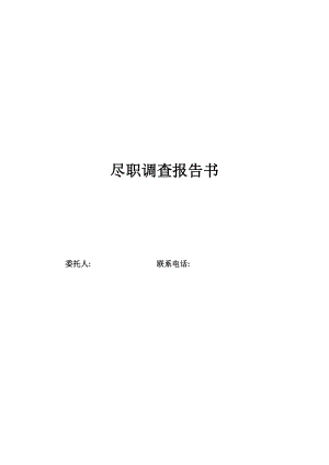 法拍房屋尽职调查.docx