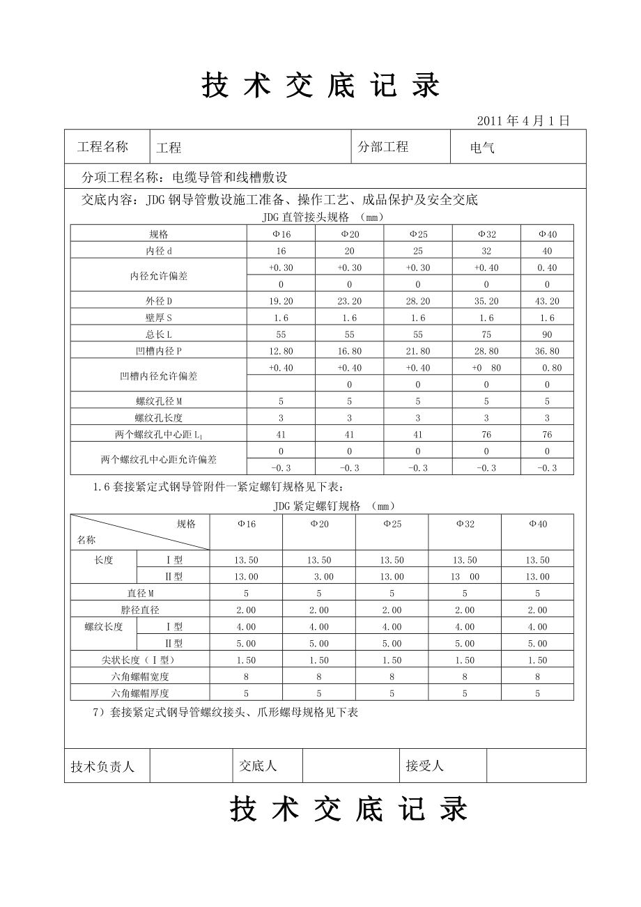 JDG钢导管敷设技术交底.doc_第2页