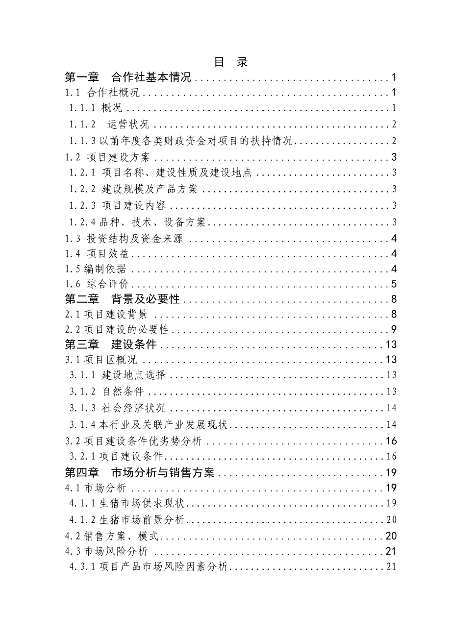 出栏商品肉猪4800头项目可行性研究报告.doc_第1页