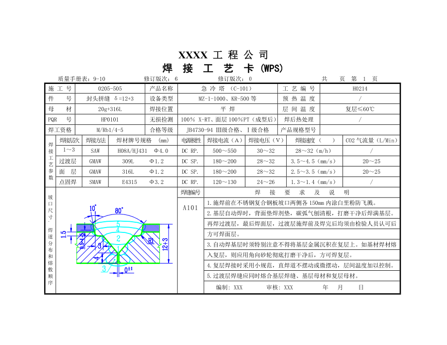 急冷塔焊接工艺卡.doc_第3页