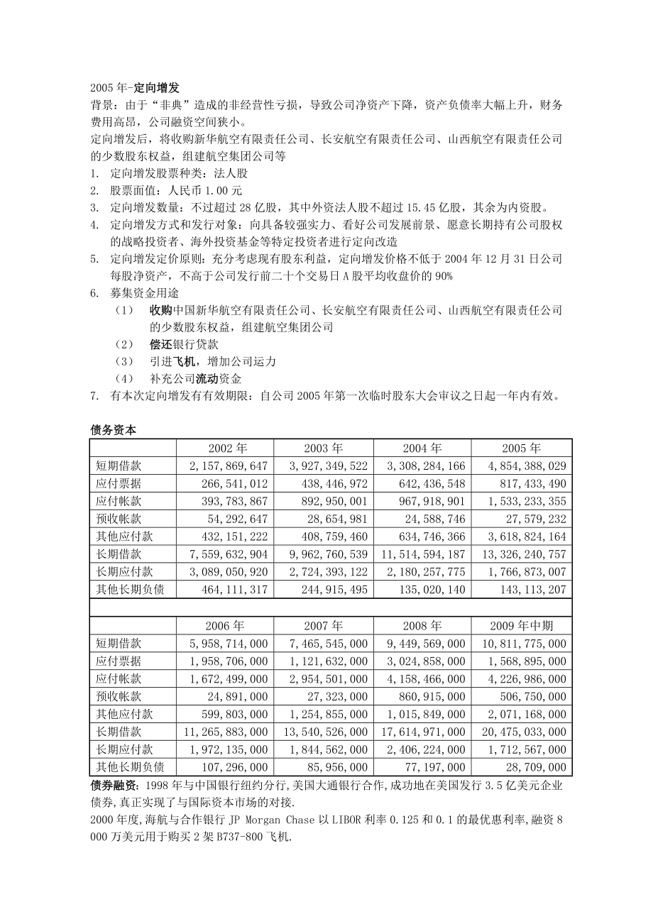 海南航空筹资之路与资本结构分析汇总.doc_第3页