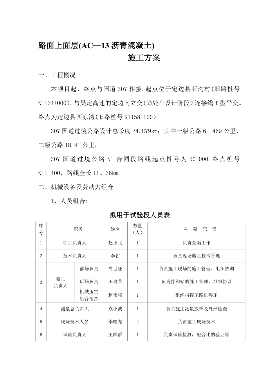 整理AC13Ⅰ沥青砼下面层首件工程施工方案.doc_第1页