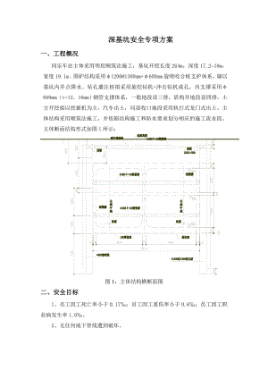 深基坑专项施工安全方案.doc