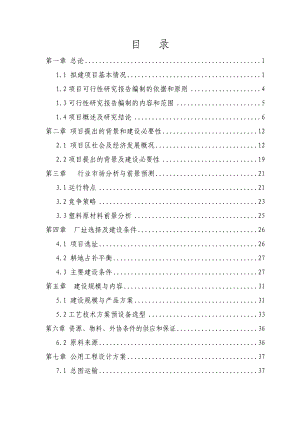 新建生产6000吨塑料集装袋项目可行性研究报告－推荐106页优秀甲级资质可研.doc